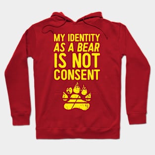 Bears Need Consent - Yellow Hoodie